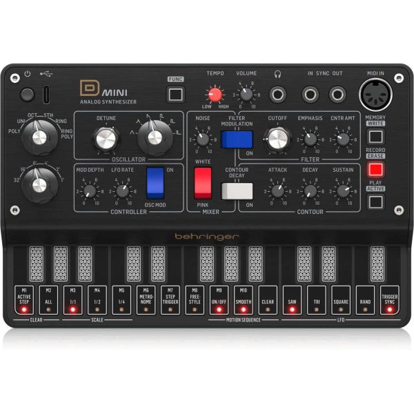 Behringer D Mini Sintetizador Analógico Polifónico Planet Music Behringer D Mini Sintetizador Analógico Polifónico Planet Music