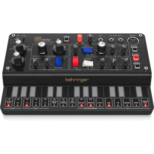 Behringer D Mini Sintetizador Analógico Polifónico Planet Music Behringer D Mini Sintetizador Analógico Polifónico Planet Music