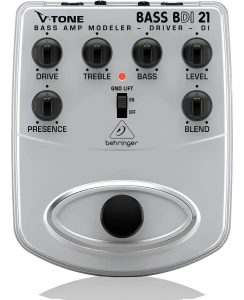 Behringer Bass BDI21 Modelador de Amplificador de Bajo | Preventa